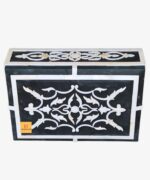 Bone Inlay Home Decorative Unique Design Black And White Box , Jewelry Box, Decorative Box - Image 4