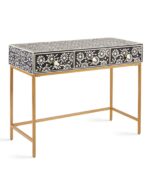 Leelawati Arts : Home Decorative Black Bone Inlay Console Table / Home Decor Handmade Antique Design Black Bone Inlay Office Desk , Console Table