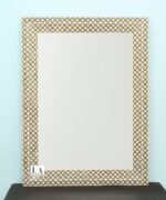 Home Decorative Wood Bone Inlay Mughal Design Mirror Frame And Luxury Handmade Antique Wood Bone Inlay Mirror Frame - Image 2