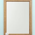 Home Decorative Wood Brown Mirror Frame And Luxury Handmade Antique Design Wood Bone Inlay Mirror Frame