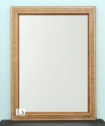 Home Decorative Wood Brown Mirror Frame And Luxury Handmade Antique Design Wood Bone Inlay Mirror Frame