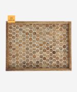 Leelawati Arts : Wood Bone Inlay Tray Serving Tray - Image 2