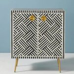 Leelawati Arts : Bone Inlay Optical Design Chest Of Door