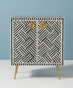 Leelawati Arts : Bone Inlay Optical Design Chest Of Door