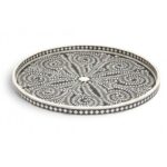 Leelawati Arts : Home Decor Large Round Wood Bone Inlay Tray Design / Home Decorative Bone Inlay Serving Tray