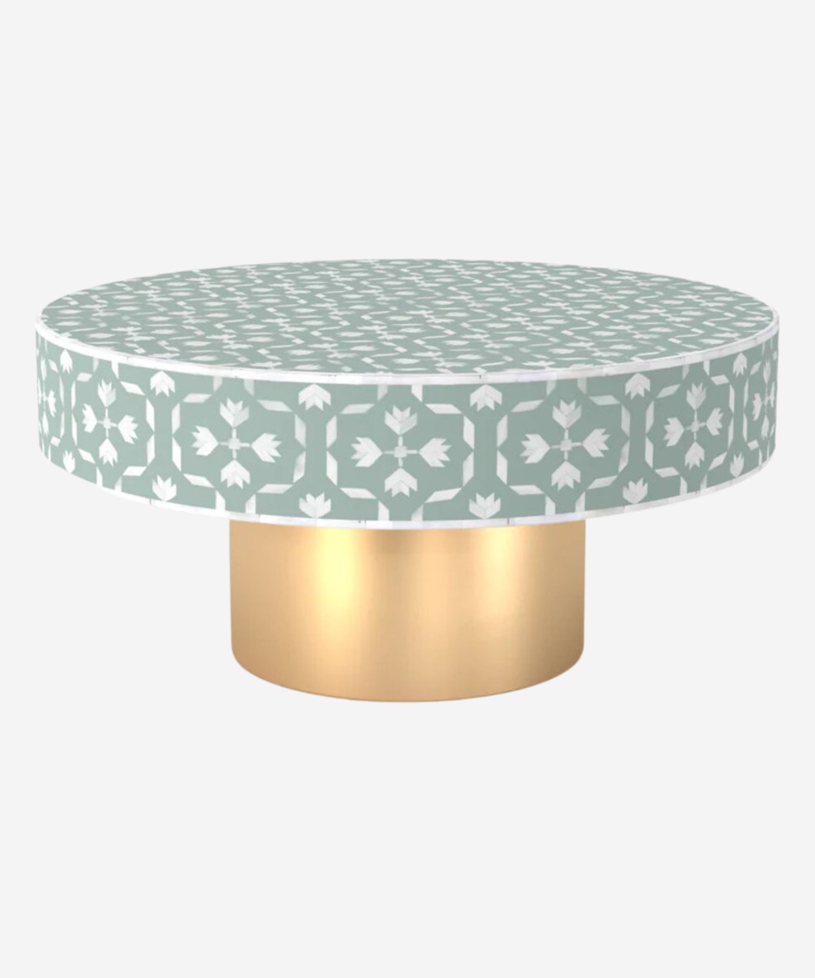 1-33-1.jpg Leelawati Arts : Home Decorative Bone Inlay Furniture, Bone Inlay Coffee Table, Bone Inlay Center Table, Bone Inlay Round Coffee Table, Wood Bone Inlay Furniture - Image 1