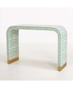 Leelawati Arts : Home Decorative Antique Indian Handmade Wood Bone Inlay Console Table /  Antique Design Bone Inlay Furniture