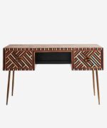 Leelawati Arts : Home Decorative Bone Inlay Fruniture, Bone Inlay Desk, Bone Inlay Console Table With 2 Drawer Furniture, Bone Inlay Study Table, Bone Inlay Console Table