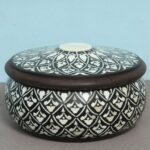 Leelawati Arts : Home Décor Round Design Box Jewelry Storage Gifts Box - Image 2