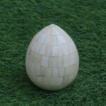Leelawati Arts : Wooden Bone Egg Shape Table Decorative Item Paper Weight - Image 2