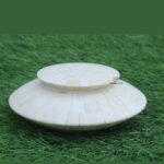 Leelawati Arts : White Color Round Jewelry Box - Image 2