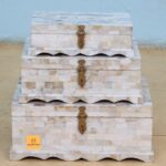 Leelawati Arts : Home Decor Mother Of Pearl Inlay 3 Box Set