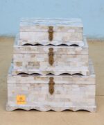 Leelawati Arts : Home Decor Mother Of Pearl Inlay 3 Box Set