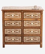 Wood Bone Inlay Chest of Drawer Sideboard Dresser