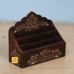 Leelawati Arts : Home Decor Bone Inlay Floral Design Letter Box
