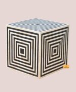 BONE INLAY BEDSIDE CENTER TABLE