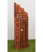 Wooden Bone Inlay Door bedside Table - Image 3