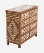 Wood Bone Inlay Chest of Drawer Sideboard Dresser - Image 2