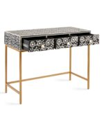 Leelawati Arts : Home Decorative Black Bone Inlay Console Table / Home Decor Handmade Antique Design Black Bone Inlay Office Desk , Console Table - Image 2