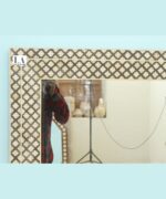 Home Decorative Wood Bone Inlay Mughal Design Mirror Frame And Luxury Handmade Antique Wood Bone Inlay Mirror Frame - Image 3