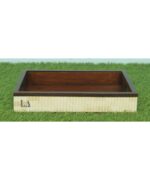 Leelawati Arts : Wood Bone Inlaid Carving Design Tray Set2 - Image 3