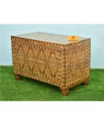 Leelawati Arts : Wood Bone Inlay Home Décor Storage Trunk Box Decoration Box