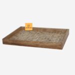 Leelawati Arts : Wood Bone Inlay Tray Serving Tray