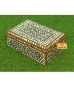 Leelawati Arts : Home Decorative Bone Inlay Box Moroccan Design Jewelry Box
