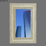 BONE INLAY HAND PENTAD MIRROR FRAME