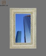 BONE INLAY HAND PENTAD MIRROR FRAME