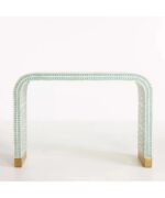 Leelawati Arts : Home Decorative Antique Indian Handmade Wood Bone Inlay Console Table /  Antique Design Bone Inlay Furniture - Image 2