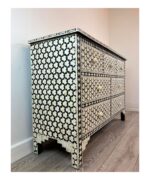 Leelawati Arts : Home Decor Wood Bone Inlay Console Table With 7 Drawer And Antique Design Console Table - Image 2