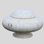 Round Shape White Color Unique Box Gifts Box