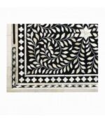 Leelawati Arts : Home Decorative Wood Bone Inlay Tray / Home Decor Bone Inlay Floral Design Serving Tray - Image 2