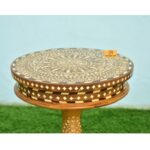 Leelawati Arts : Home Decorative Wood Bone Inlay Round Coffee And Table - Image 2