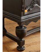 Leelawati Arts :Home Decorative Unique Hand Curved Wood Inlay Black Buffet Table , Animal Hand Curved Buffet With Good Space And Storage - Image 3