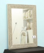 Home Decorative Wood Bone Inlay Mughal Design Mirror Frame And Luxury Handmade Antique Wood Bone Inlay Mirror Frame - Image 4