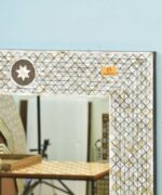 Leelawati Arts Wood Mother of Pearl Mirror Frames / Round Living Room Wall Home Décor Mirror Frames - Image 2