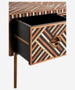 Leelawati Arts : Home Decorative Bone Inlay Fruniture, Bone Inlay Desk, Bone Inlay Console Table With 2 Drawer Furniture, Bone Inlay Study Table, Bone Inlay Console Table - Image 3