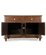 Home Decor Wood Bone Inlay Side Board Antique Design Handmade Bone Inlay Side Board And 2 Drawer / 2 Door Bone Inlay Side Board - Image 3