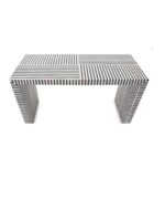 Leelawati Arts : Home Decorative Bone Inlay Zebra Look Handmade Console Table / Home Decor Bone Inlay Console Table