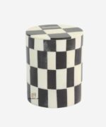 Wood Bone Inlay Black & White Small Box