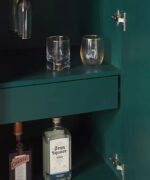 Leelawati Arts : Bone Inlay Optical Design Bar Cabinet - Image 4