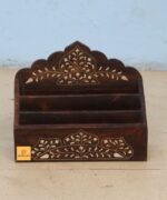 Leelawati Arts : Home Decor Bone Inlay Floral Design Letter Box - Image 3