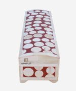 Wood Bone Inlay Home Decorative Red Resin Gifts Jeweler Box - Image 3
