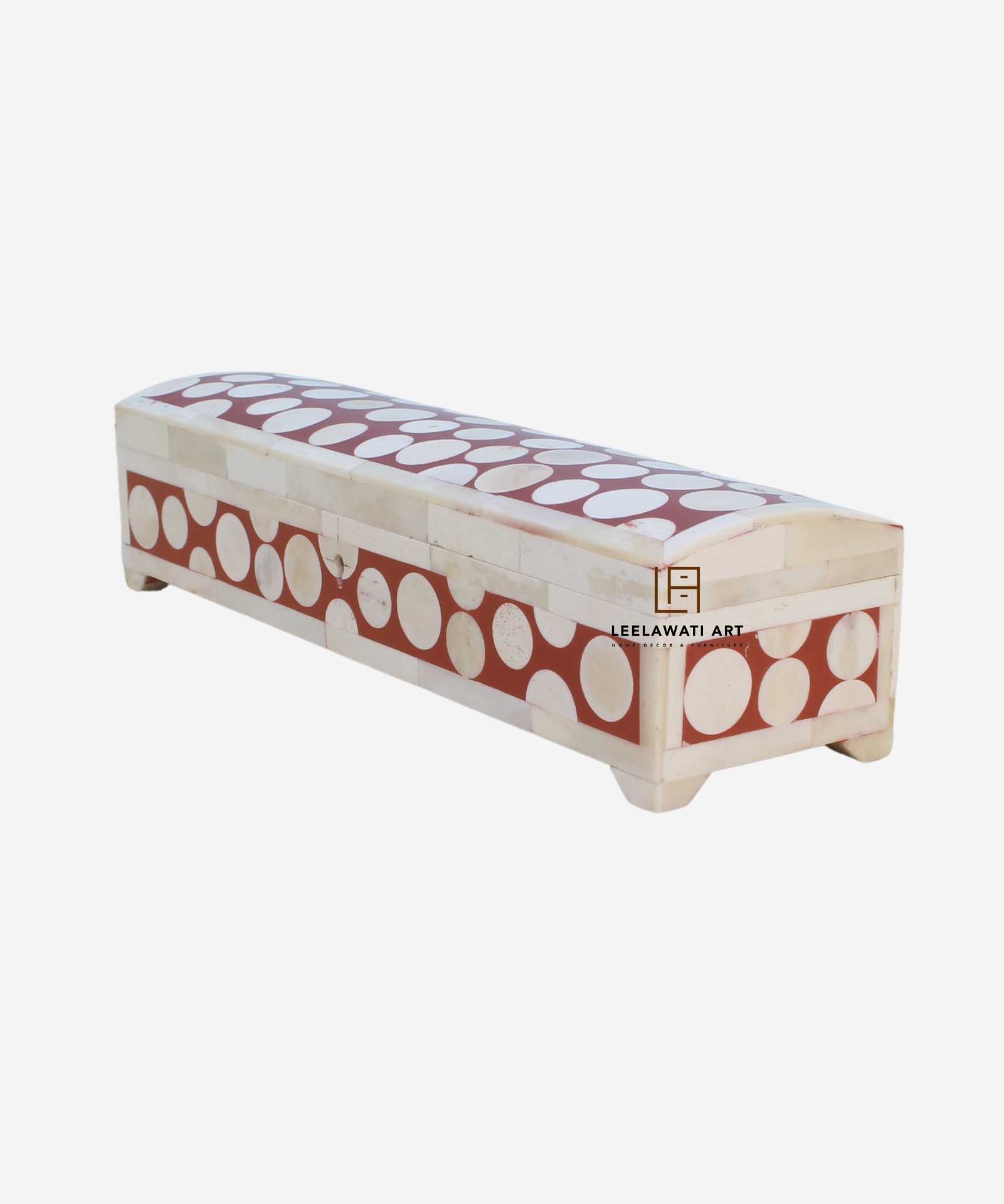 31-X-10-X-8-CM-4.jpg Wood Bone Inlay Home Decorative Red Resin Gifts Jeweler Box - Image 1