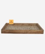Leelawati Arts : Wood Bone Inlay Tray Serving Tray - Image 3