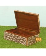 Leelawati Arts : Home Decorative Bone Inlay Box Moroccan Design Jewelry Box - Image 3