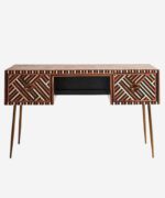 Leelawati Arts : Home Decorative Bone Inlay Fruniture, Bone Inlay Desk, Bone Inlay Console Table With 2 Drawer Furniture, Bone Inlay Study Table, Bone Inlay Console Table - Image 4