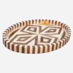 Leelawati Arts : Wood Bone Inlaid Serving Tray